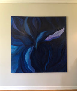 Midnight Flower - Large Scale Painting